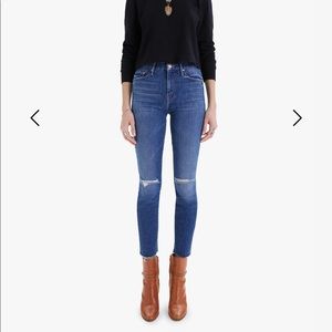 Mother HIGH WAISTED LOOKER ANKLE FRAY